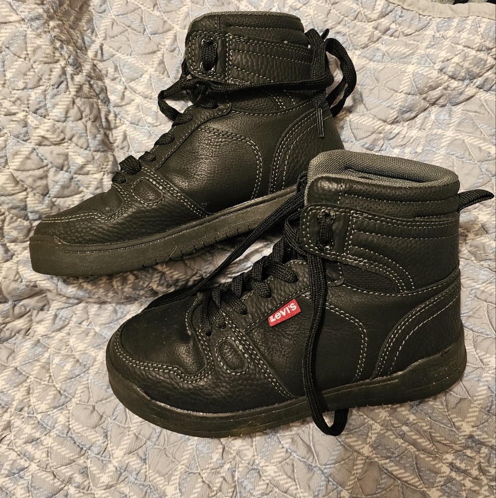 Levi's Kids Black High-Top Sneakers